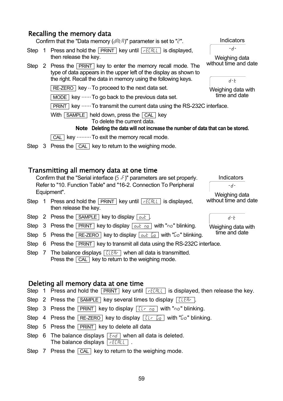 A&D Weighing GF-32K User Manual | Page 61 / 104