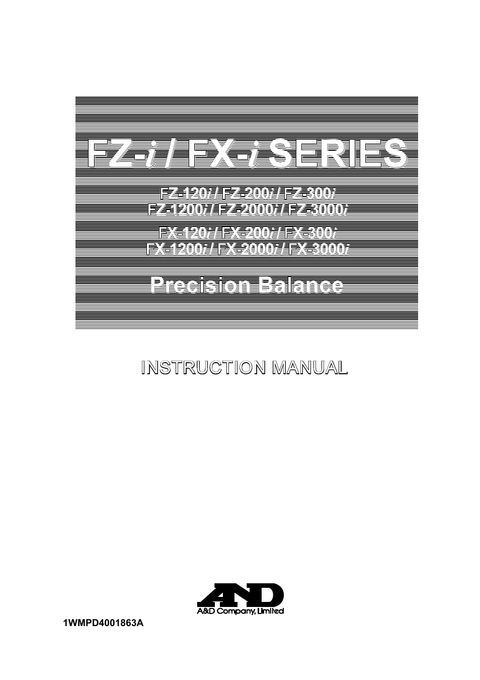 A&D Weighing FX-3000i User Manual | 74 pages