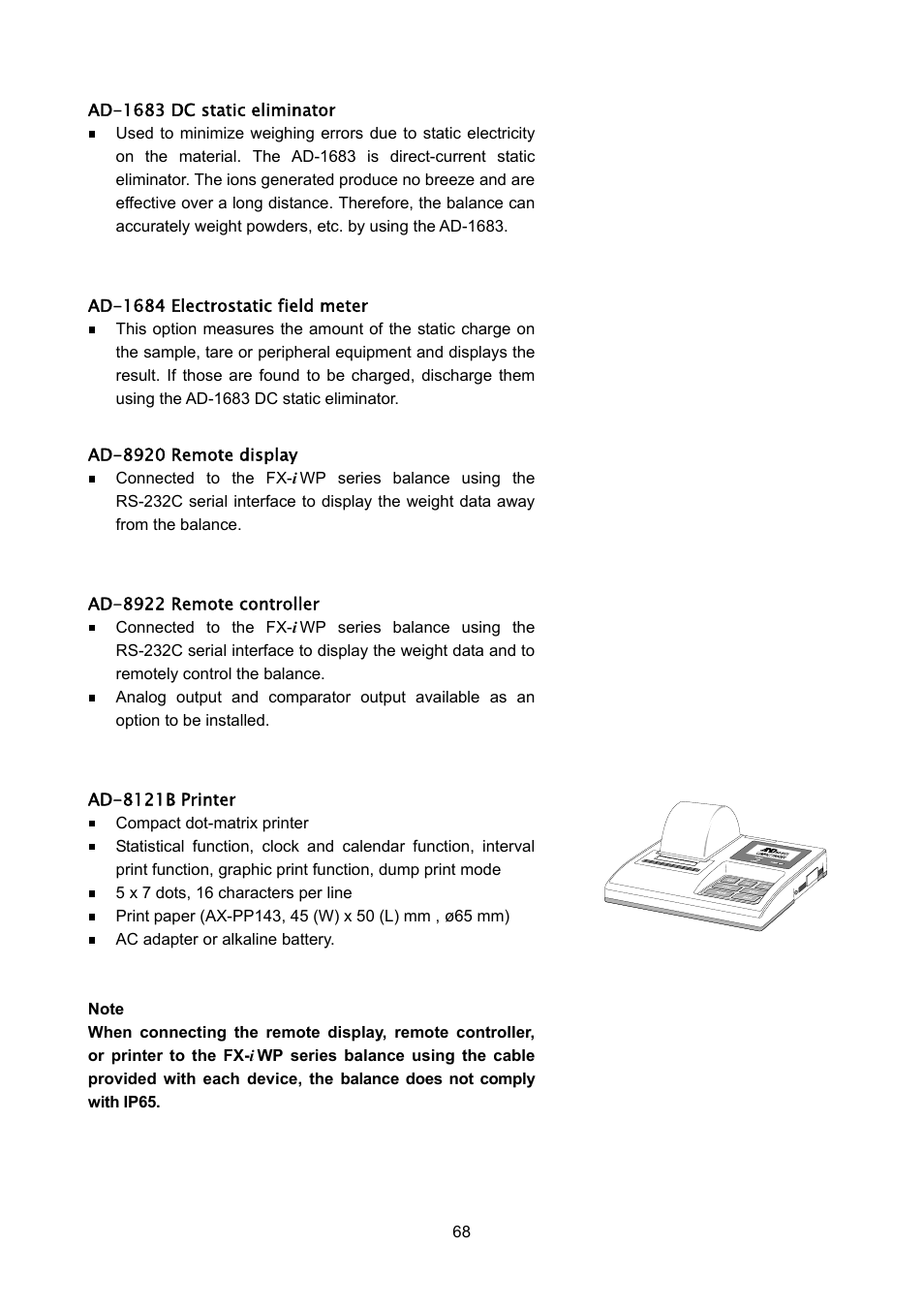 A&D Weighing FX-3000iWP User Manual | Page 70 / 80