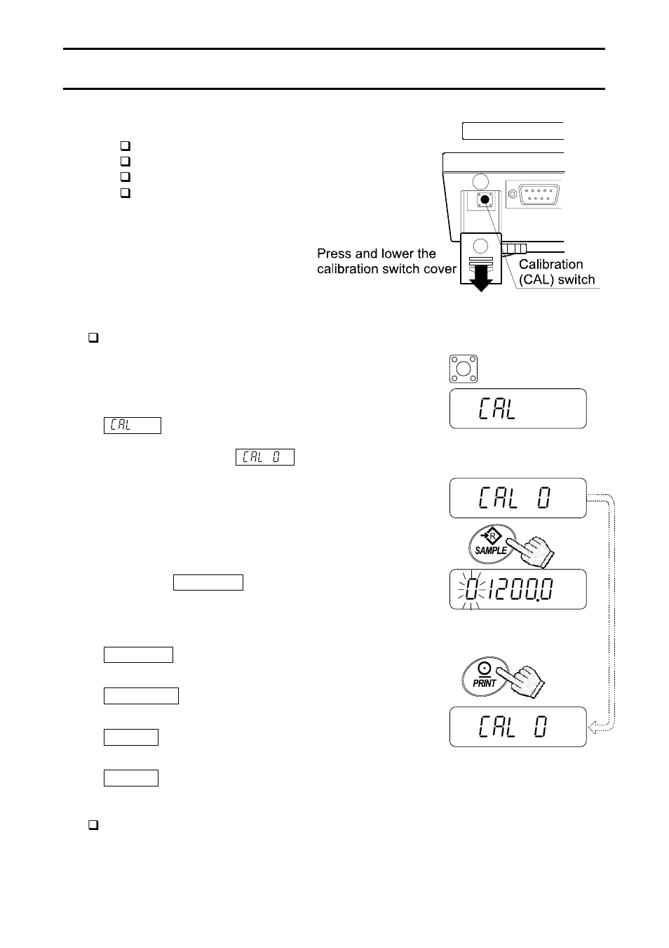 Calibration, 1. calibration using a weight | A&D Weighing EW-12Ki User Manual | Page 16 / 43