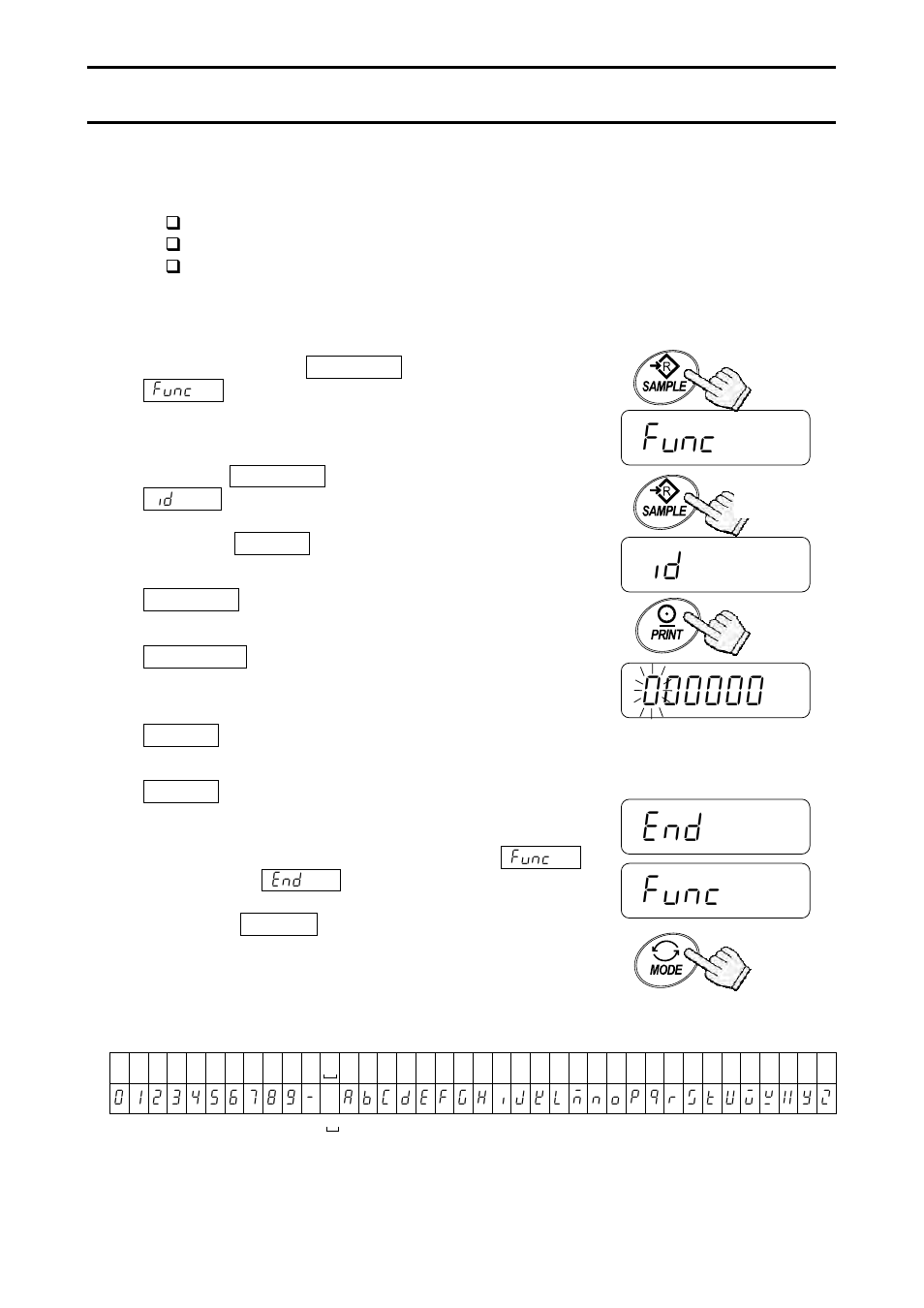 Id number and glp, 1. setting the id number | A&D Weighing EW-12Ki User Manual | Page 27 / 43