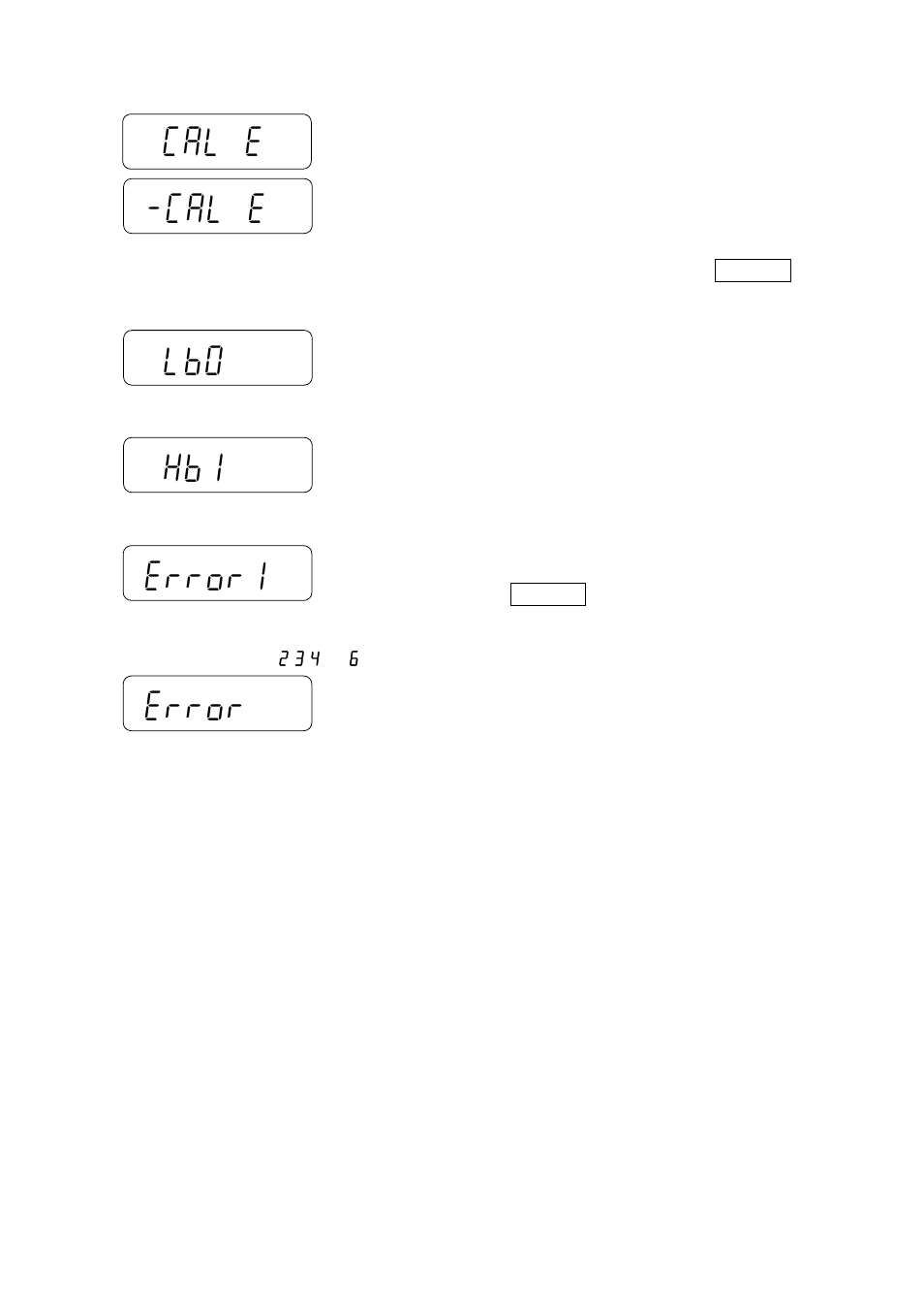 Cal e -cal e lb0 error1 hb1 error | A&D Weighing EW-12Ki User Manual | Page 36 / 43