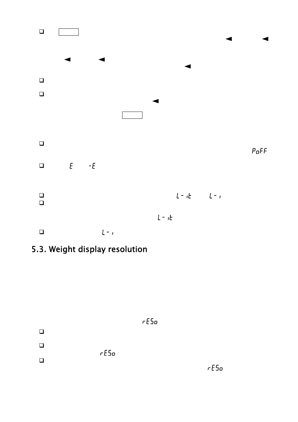 Weight display resolution | A&D Weighing SJ-30KWP User Manual | Page 10 / 32