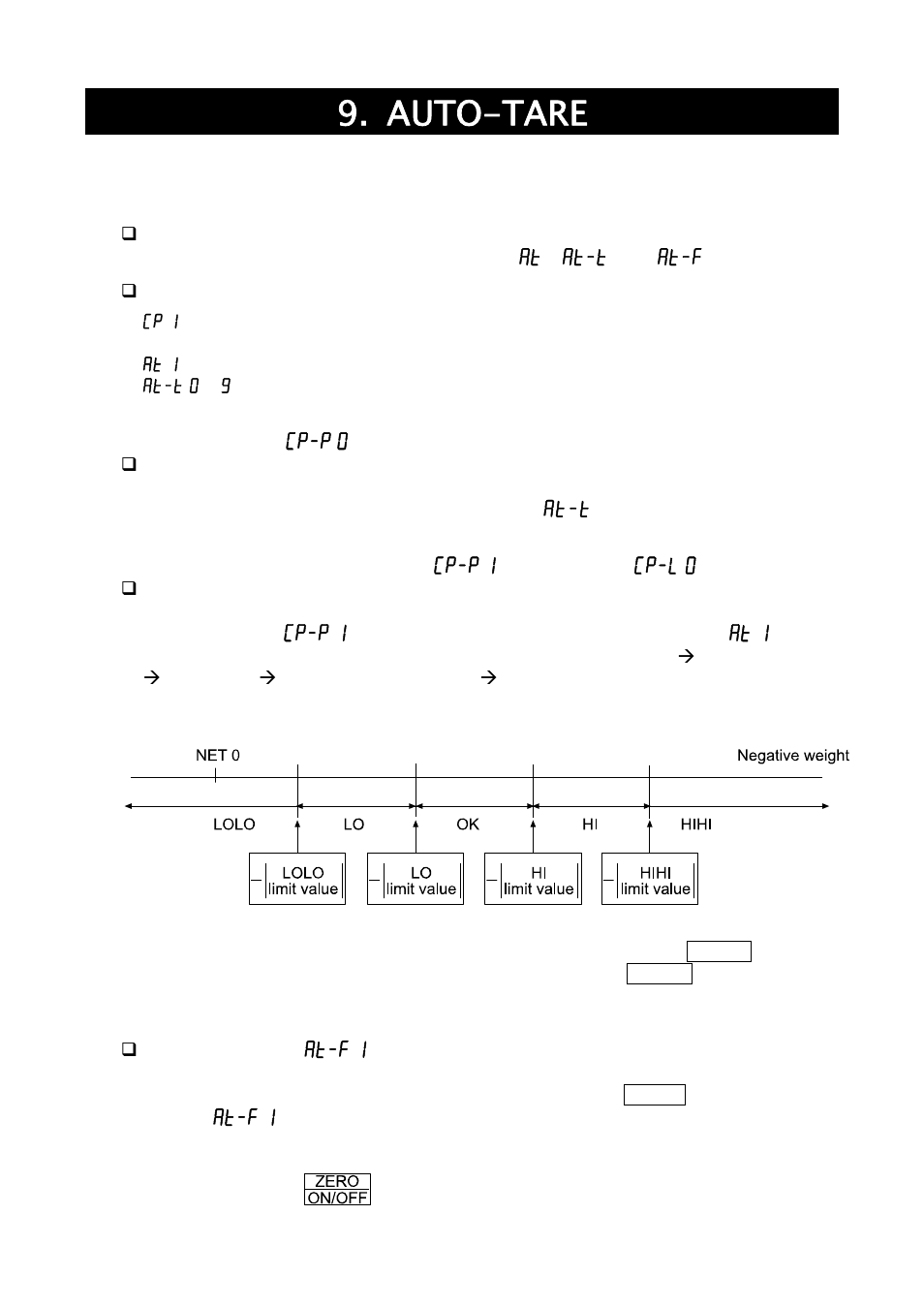 Auto-tare | A&D Weighing SJ-30KWP User Manual | Page 17 / 32