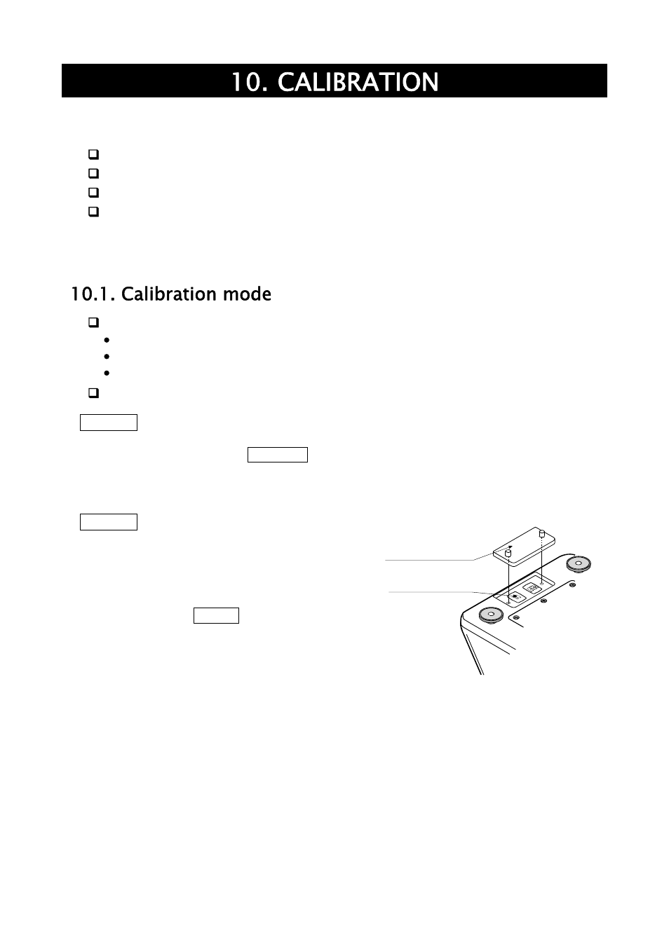 Calibration, Calibration mode | A&D Weighing SJ-30KWP User Manual | Page 18 / 32