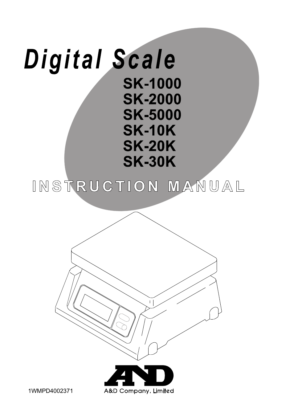 A&D Weighing SK-30K User Manual | 10 pages