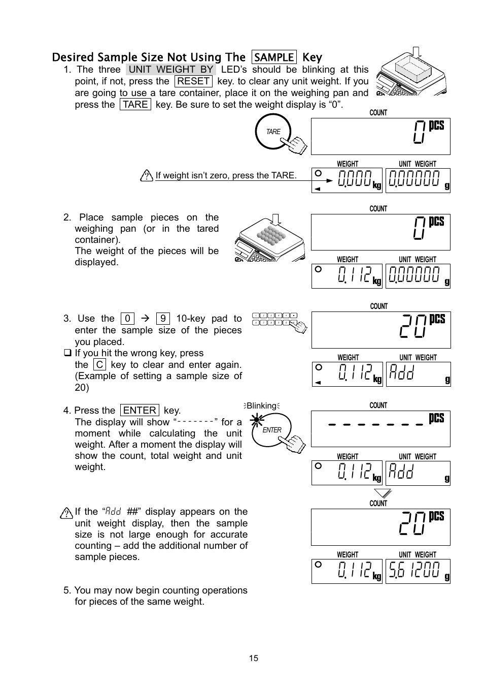 Add 000 | A&D Weighing HC-3Ki User Manual | Page 17 / 60