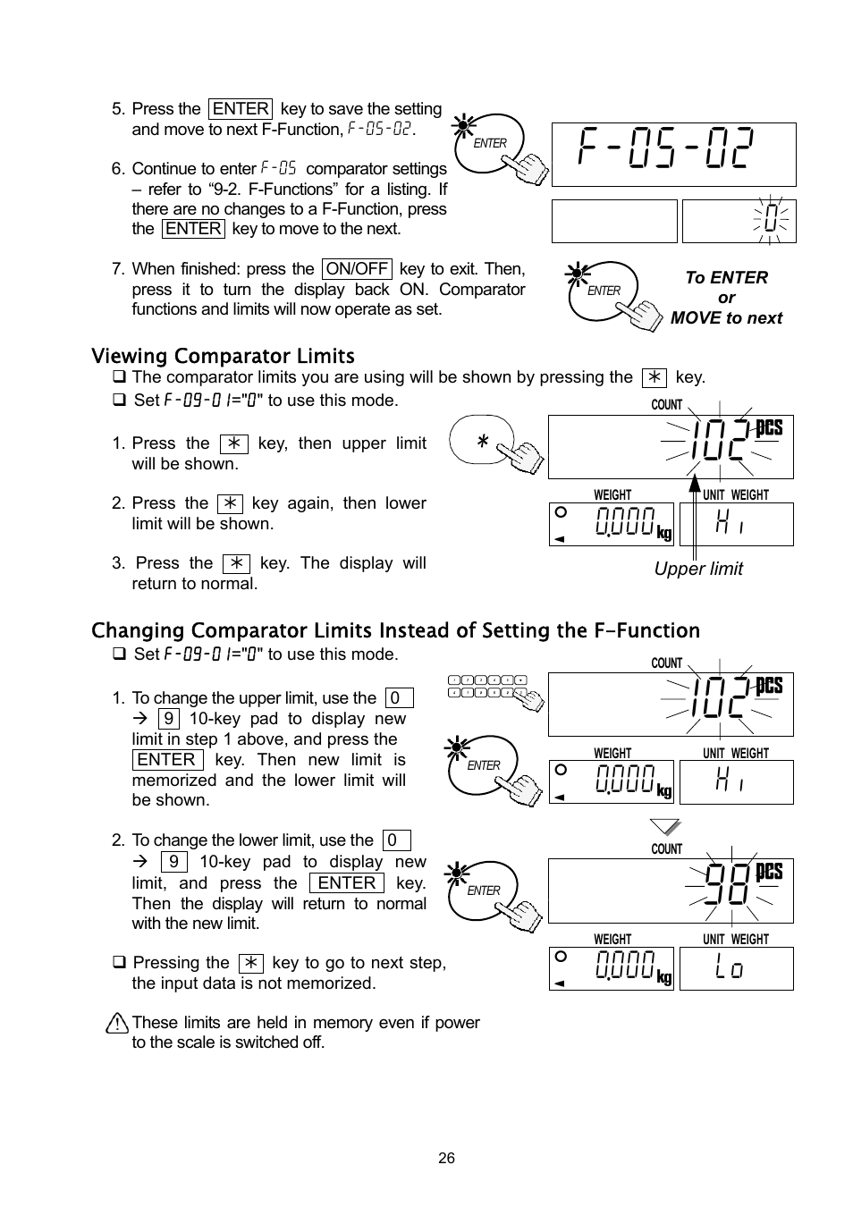 88clear8, Aidal 0 0 00, 11 hi 00 | 11 lo 00 | A&D Weighing HC-3Ki User Manual | Page 28 / 60