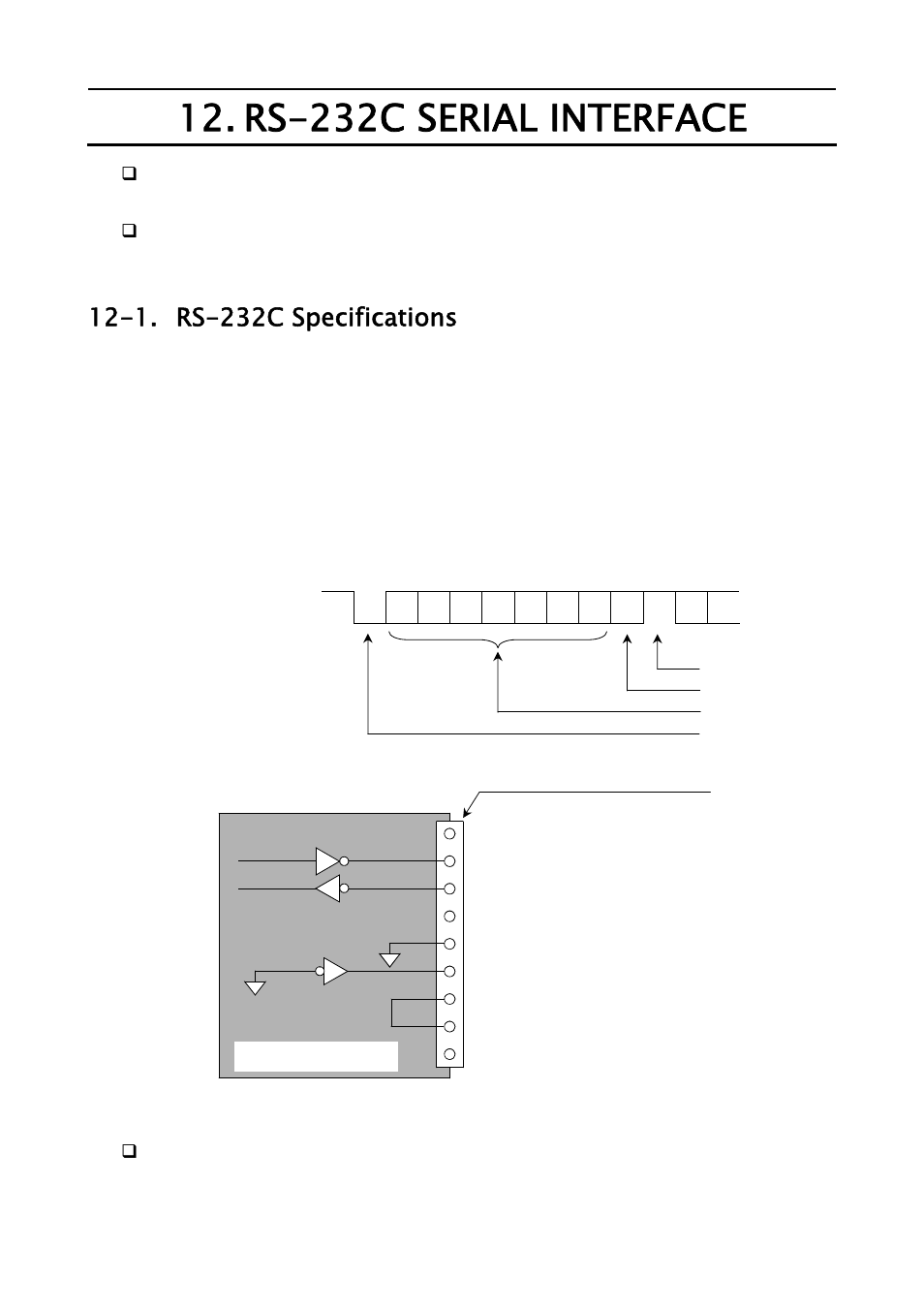 Rs-232c serial interface, 1. rs-232c specifications | A&D Weighing FC-500Si User Manual | Page 48 / 86