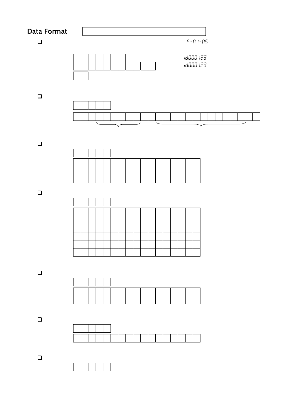 Data format | A&D Weighing FC-500Si User Manual | Page 54 / 86