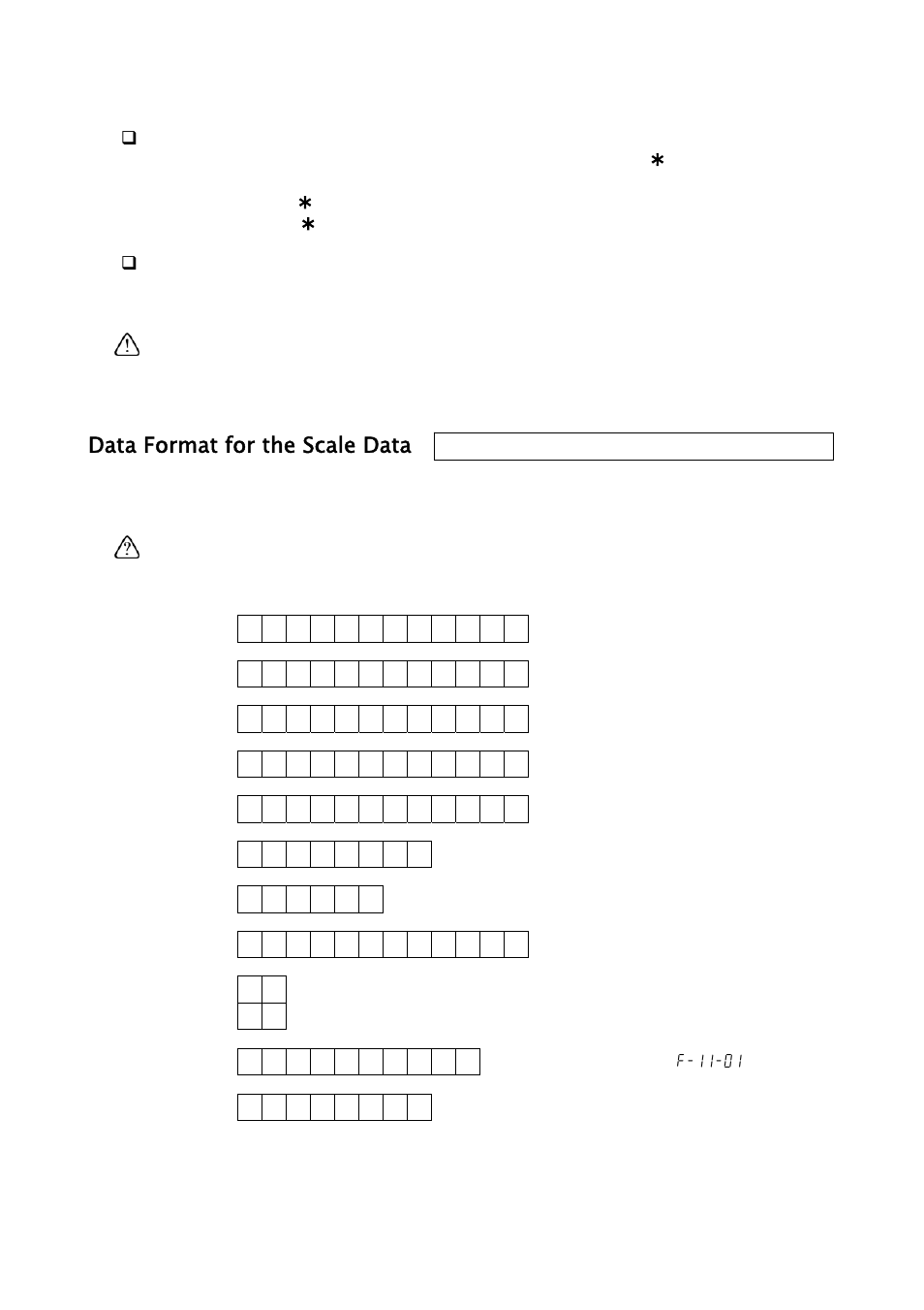 Data format for the scale data | A&D Weighing FC-500Si User Manual | Page 62 / 86