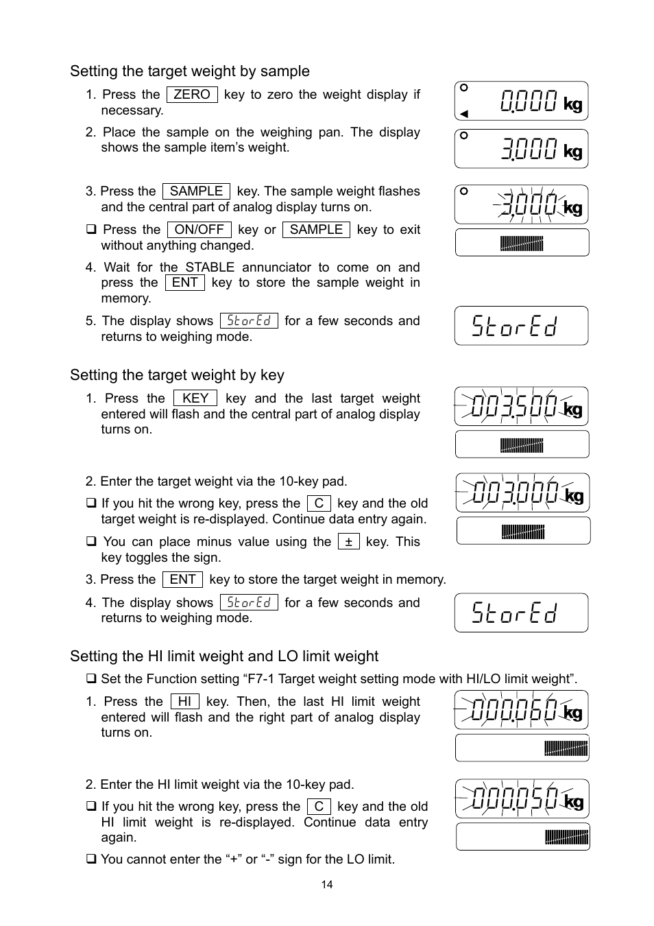 A&D Weighing FS-30Ki User Manual | Page 16 / 36