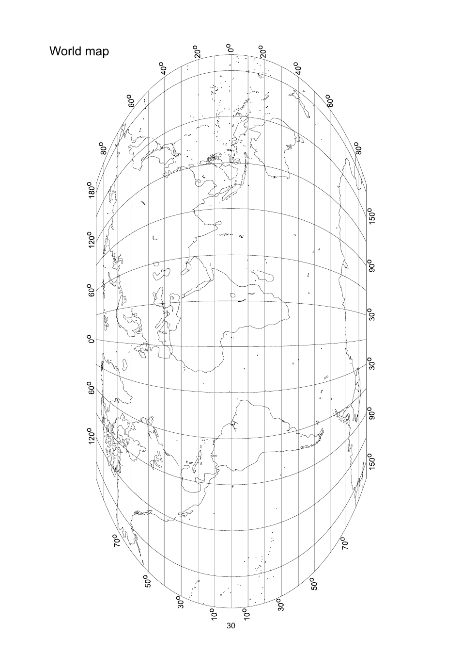 World map | A&D Weighing FS-30Ki User Manual | Page 32 / 36