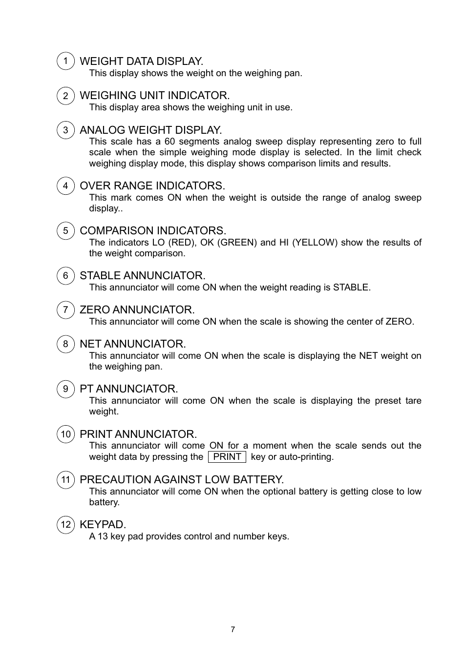 A&D Weighing FS-30Ki User Manual | Page 9 / 36