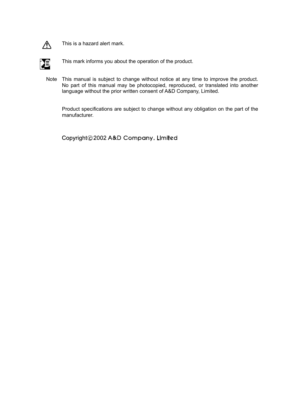 A&D Weighing HW-1200KGV3 User Manual | Page 2 / 86