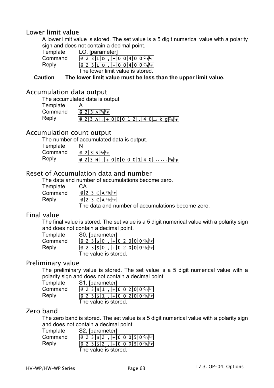 A&D Weighing HW-200KV-WP User Manual | Page 65 / 74