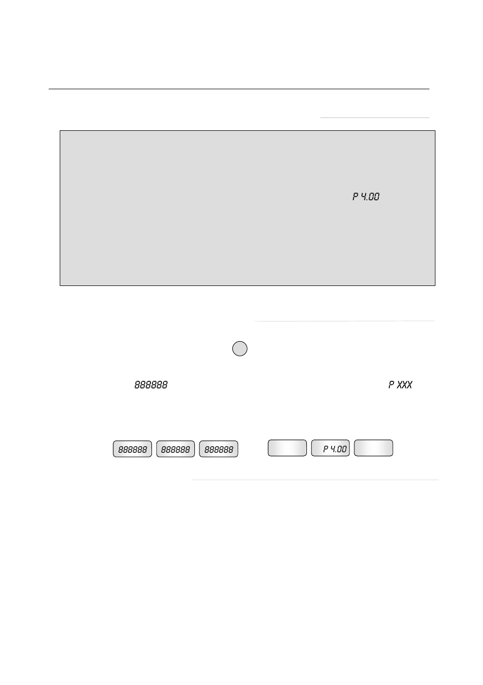 Sf/sg series operating instructions, Connecting the scale to the ad-8124 label printer, R p xxx | R p 4.00 | A&D Weighing SG-30KA User Manual | Page 14 / 17