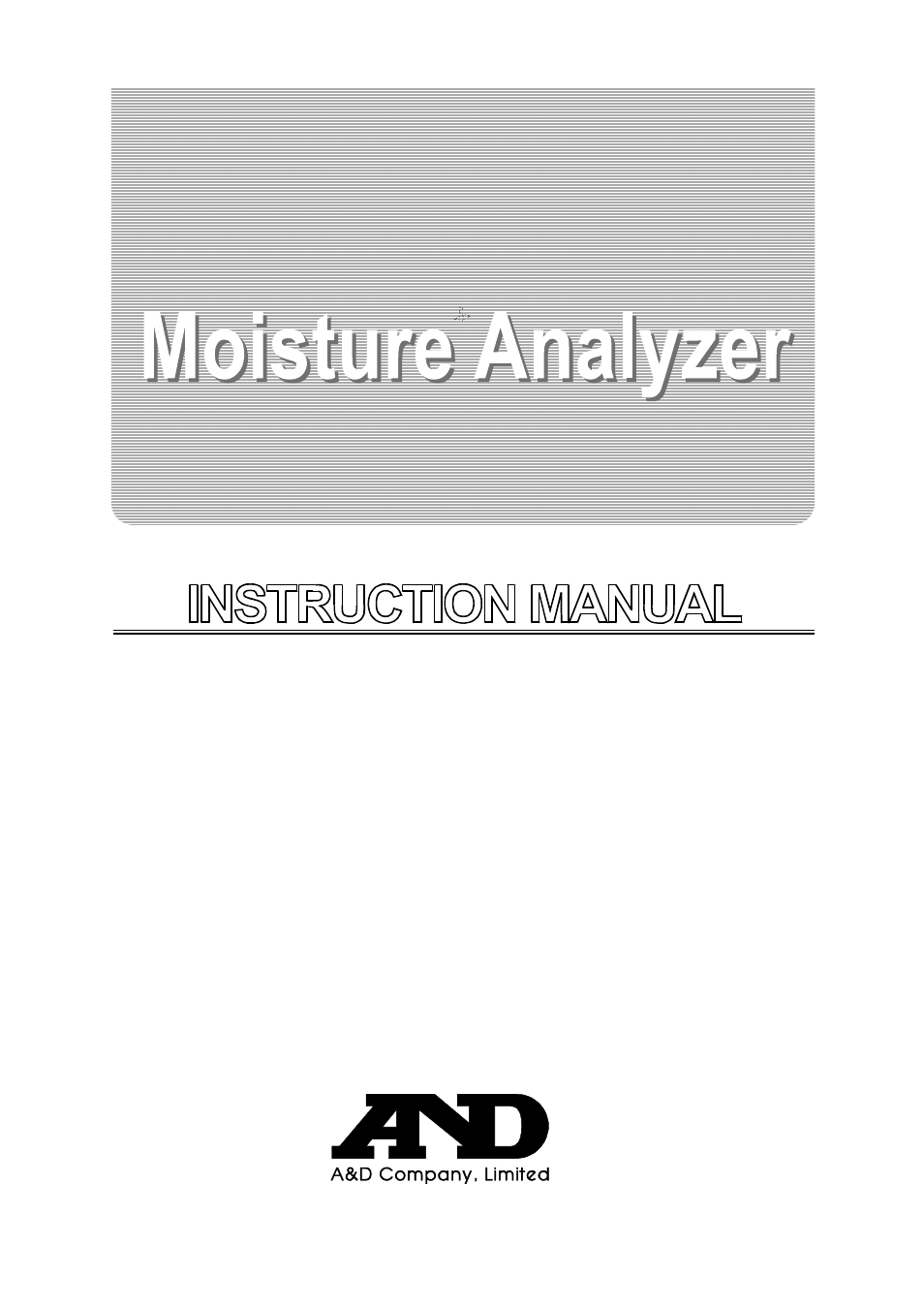 A&D Weighing ML-50 User Manual | 75 pages