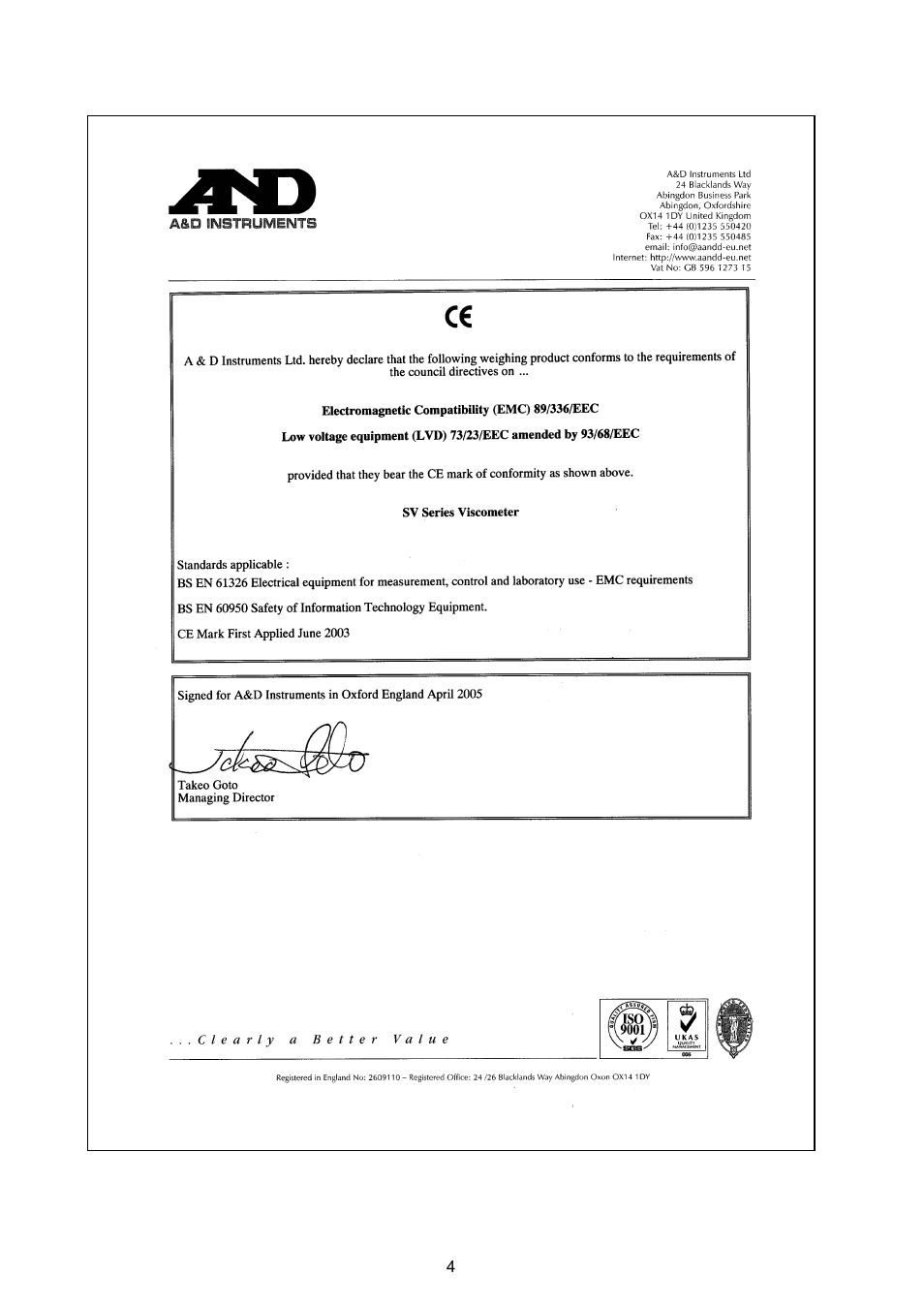 A&D Weighing SV-100H User Manual | Page 6 / 102