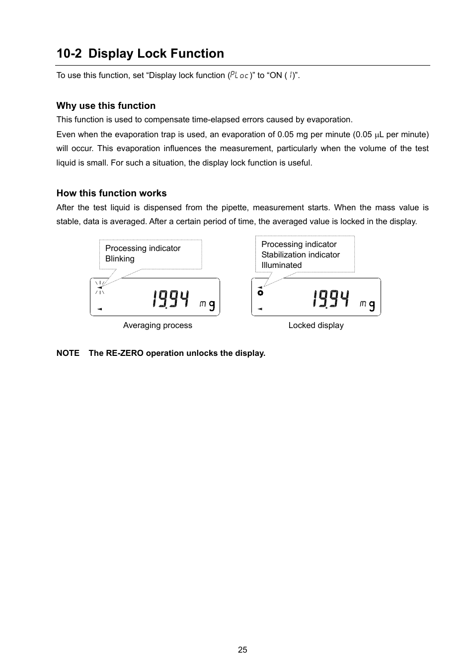 2 display lock function | A&D Weighing FX-300i-PT User Manual | Page 27 / 30