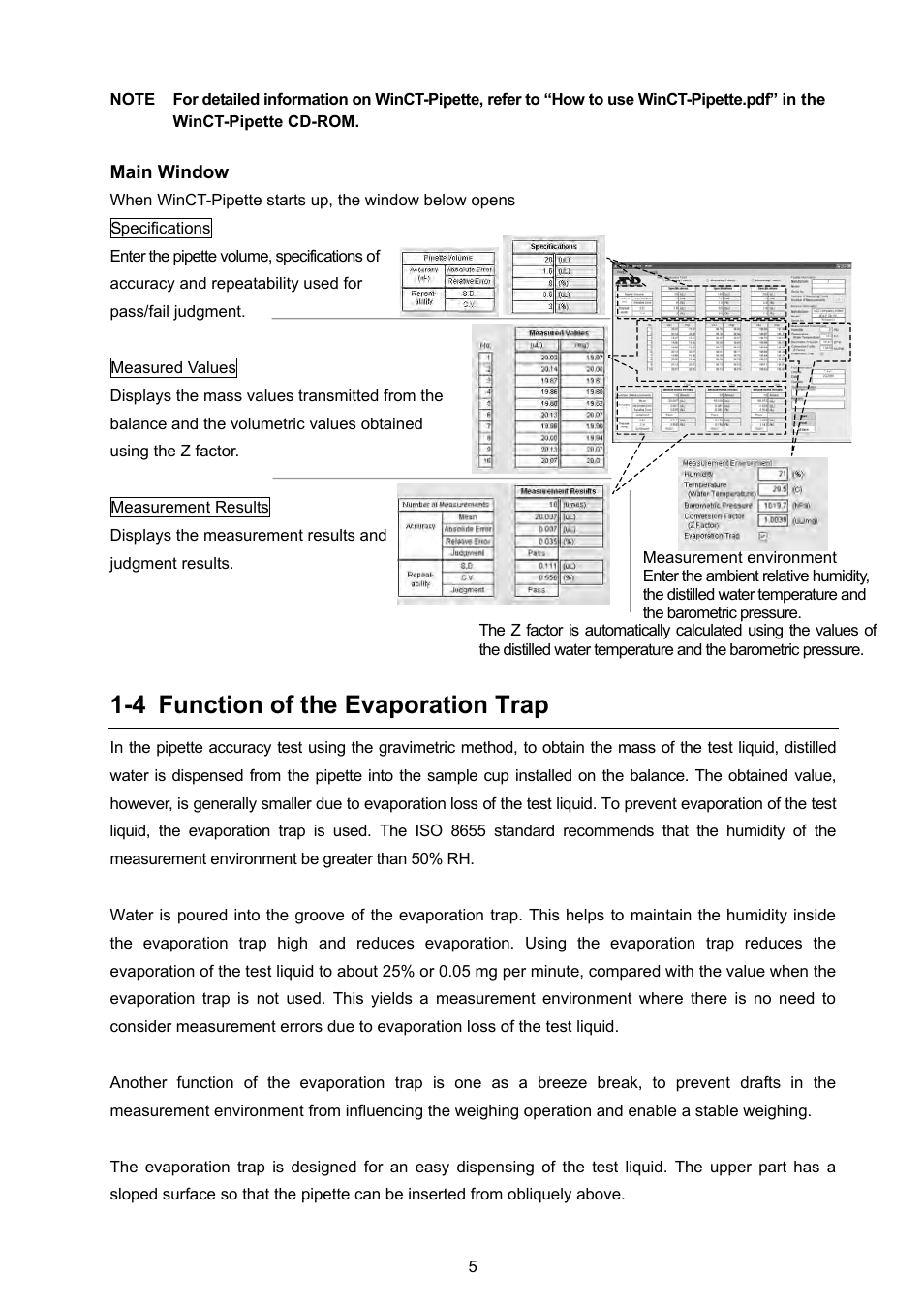 4 function of the evaporation trap | A&D Weighing FX-300i-PT User Manual | Page 7 / 30