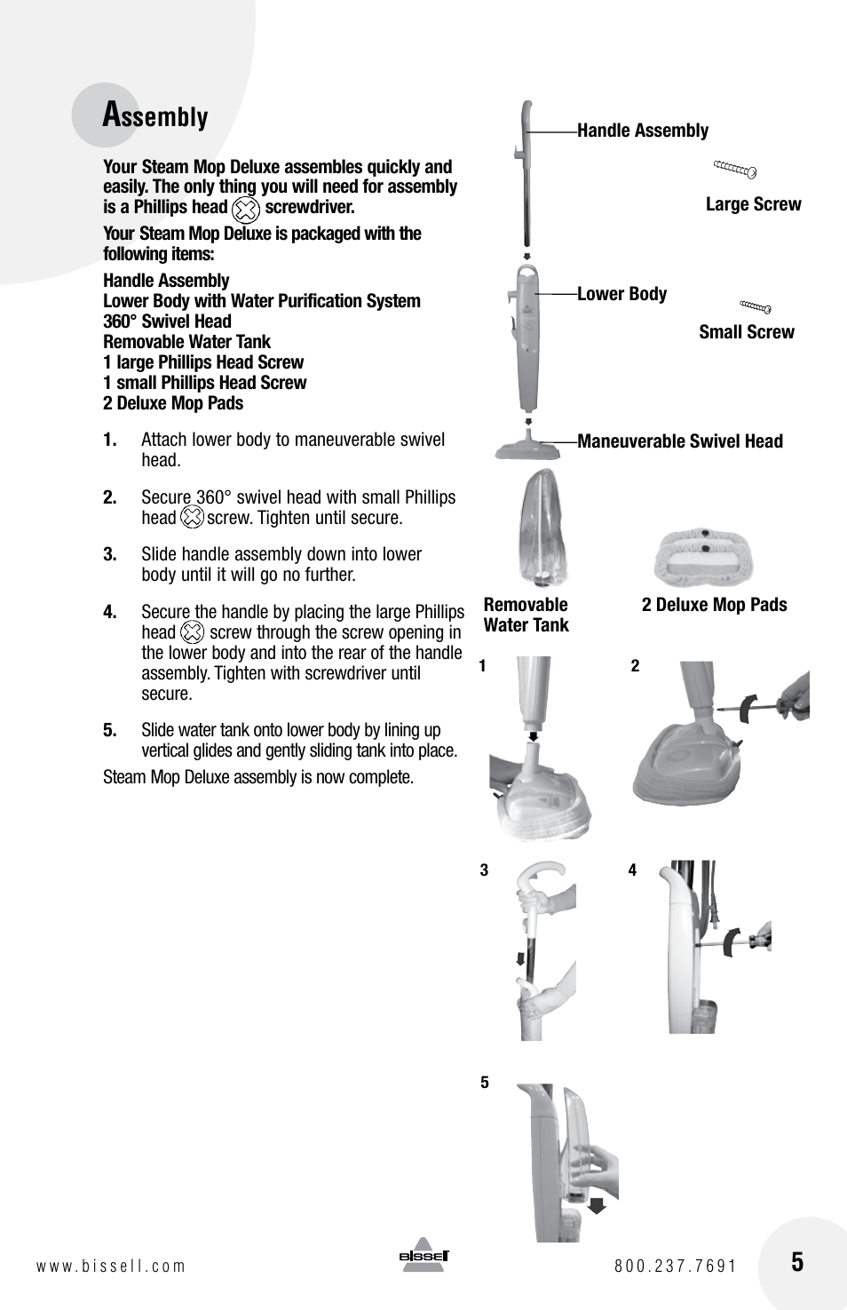 Ssembly | Bissell 31N1 User Manual | Page 5 / 12