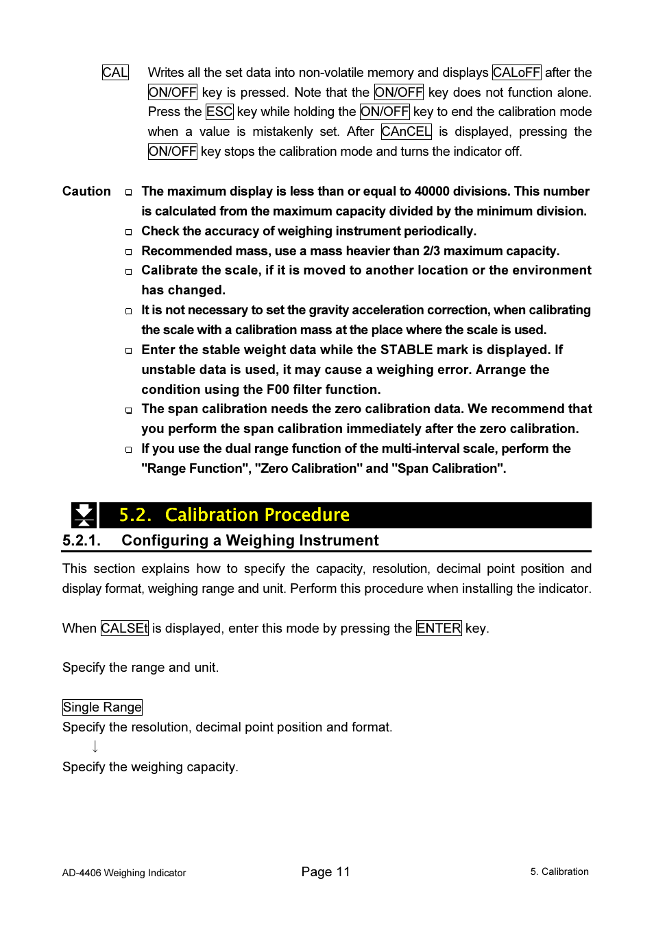 A&D Weighing AD-4406 User Manual | Page 13 / 62