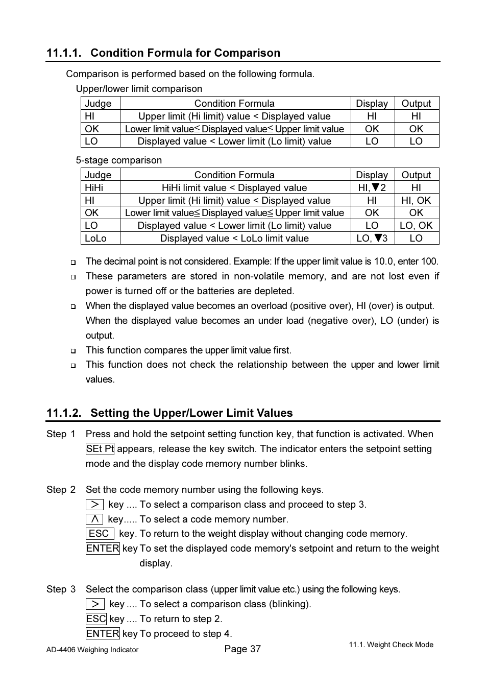 A&D Weighing AD-4406 User Manual | Page 39 / 62