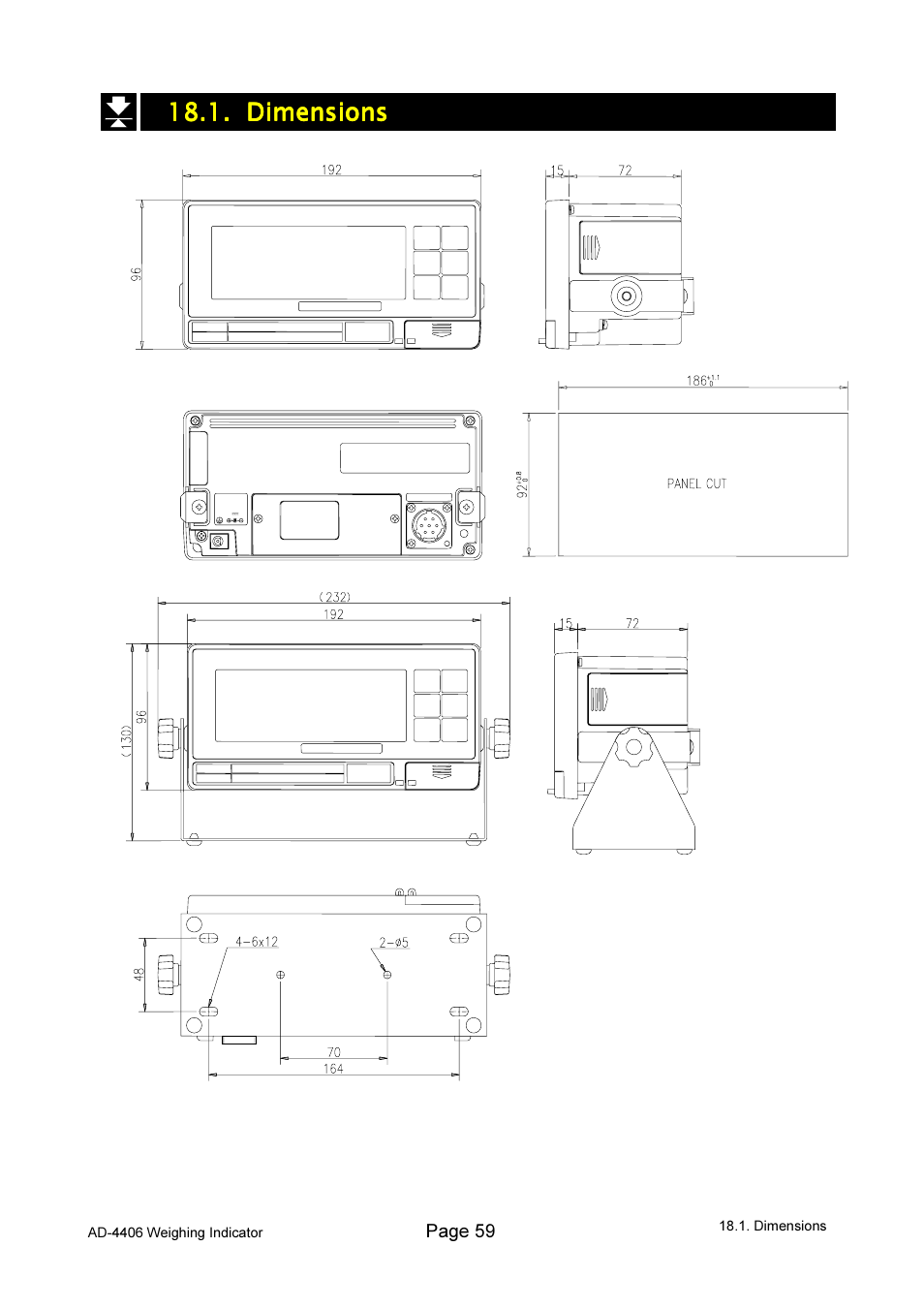 A&D Weighing AD-4406 User Manual | Page 61 / 62