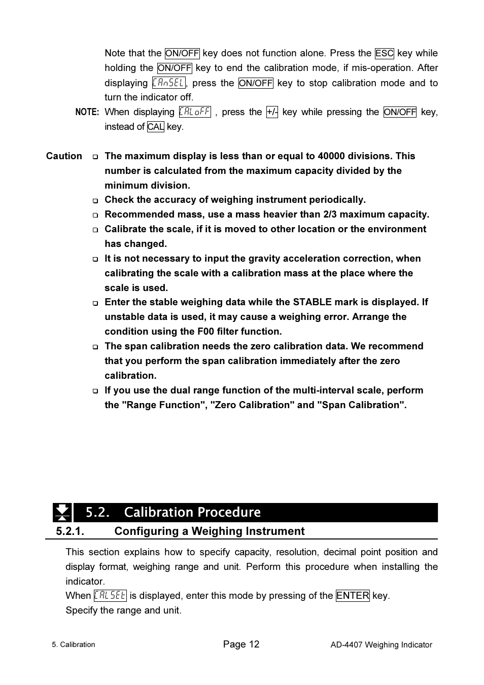 A&D Weighing AD-4407 User Manual | Page 14 / 66