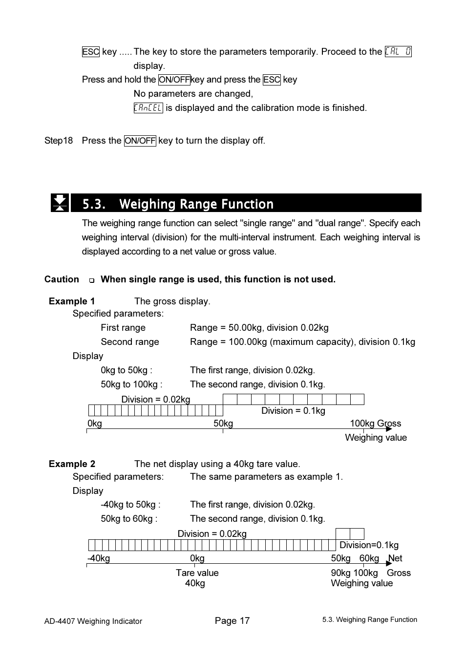 A&D Weighing AD-4407 User Manual | Page 19 / 66