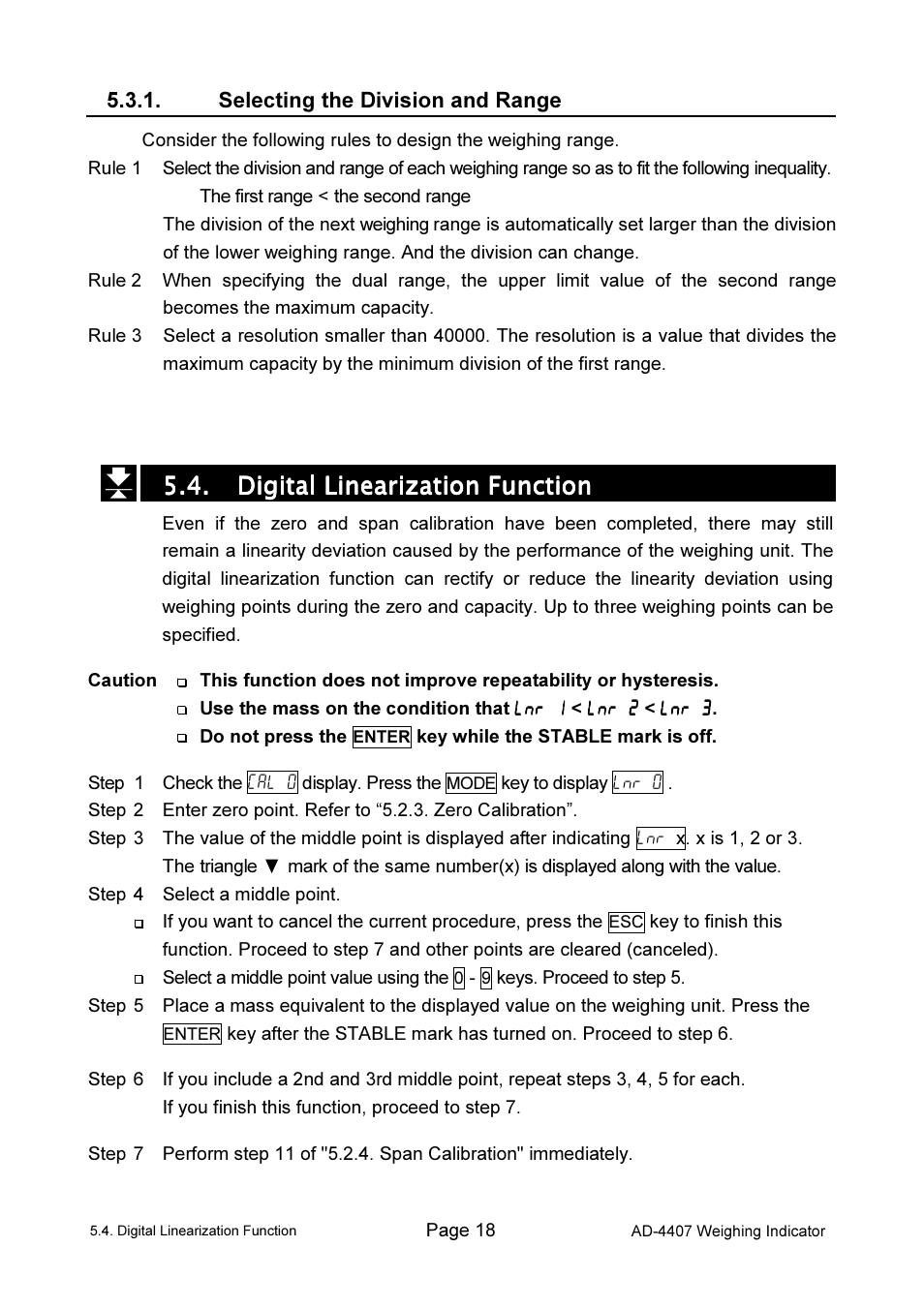 A&D Weighing AD-4407 User Manual | Page 20 / 66