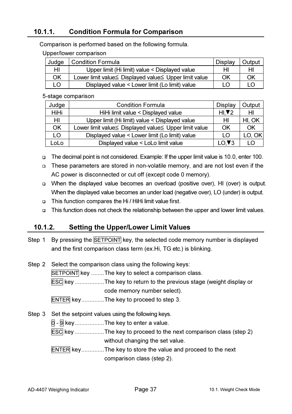 A&D Weighing AD-4407 User Manual | Page 39 / 66