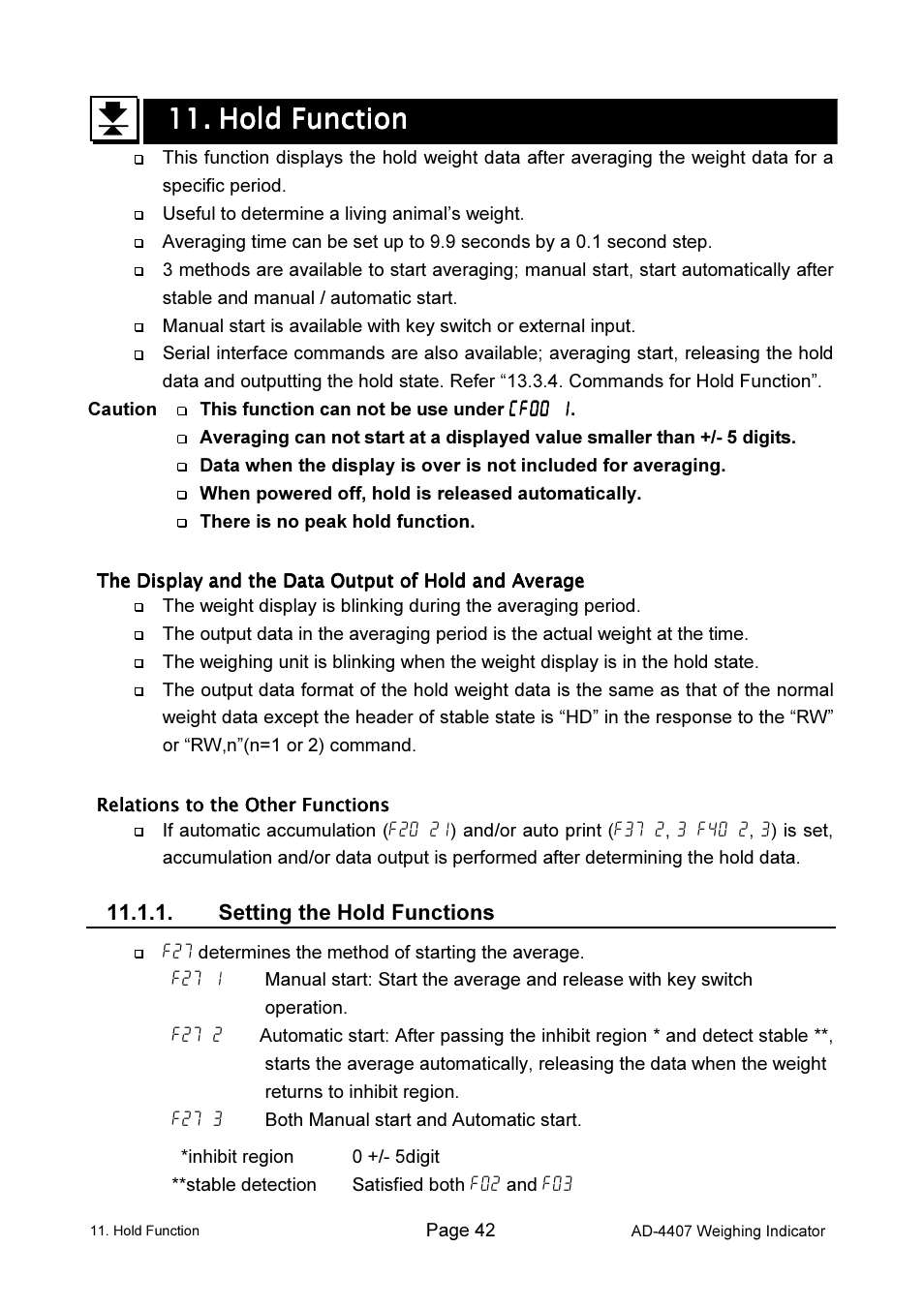 A&D Weighing AD-4407 User Manual | Page 44 / 66