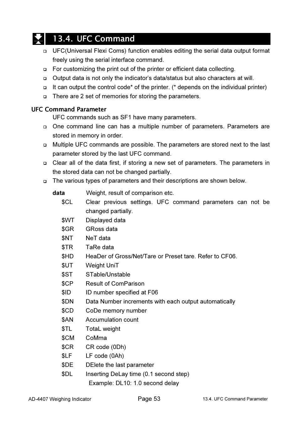 A&D Weighing AD-4407 User Manual | Page 55 / 66