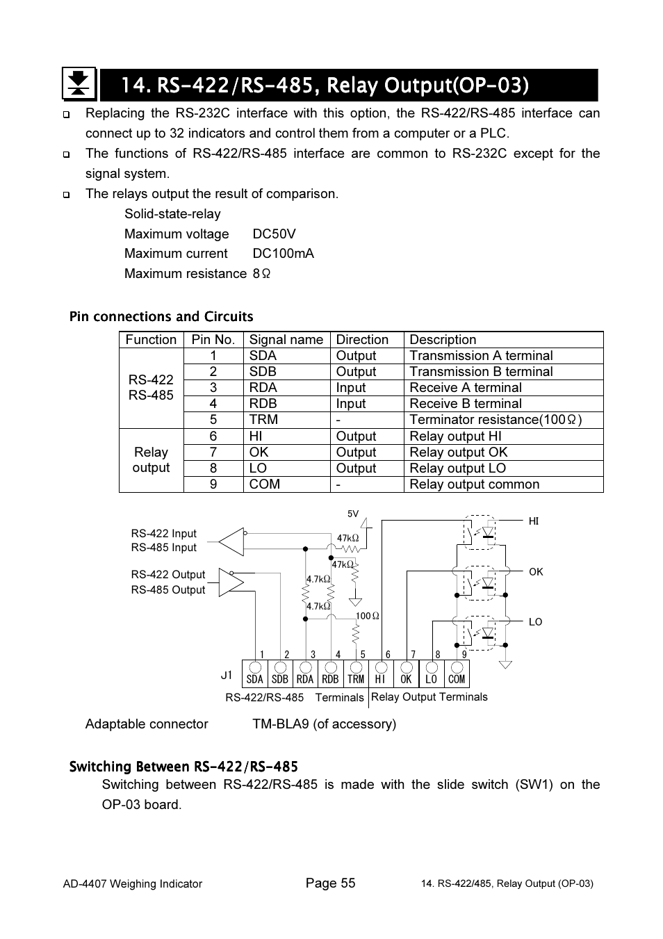 A&D Weighing AD-4407 User Manual | Page 57 / 66