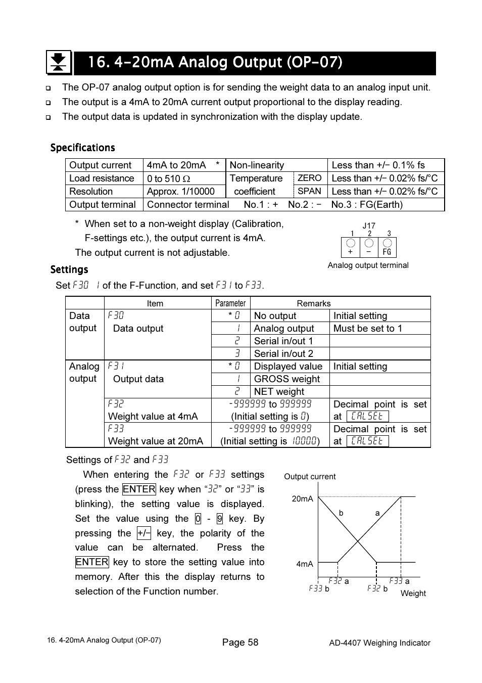 A&D Weighing AD-4407 User Manual | Page 60 / 66