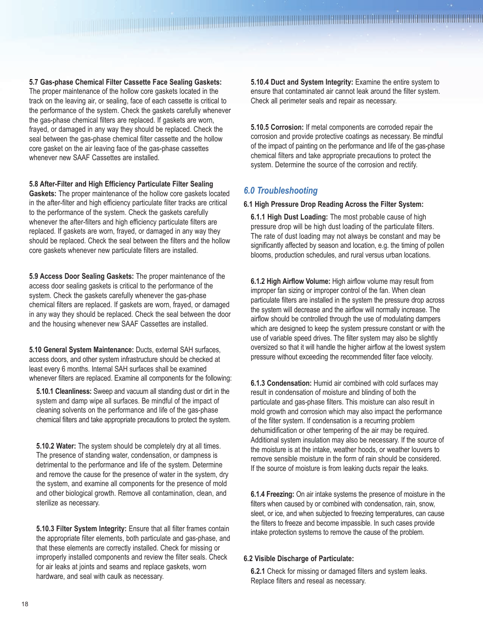 AAF International SAH User Manual | Page 18 / 20