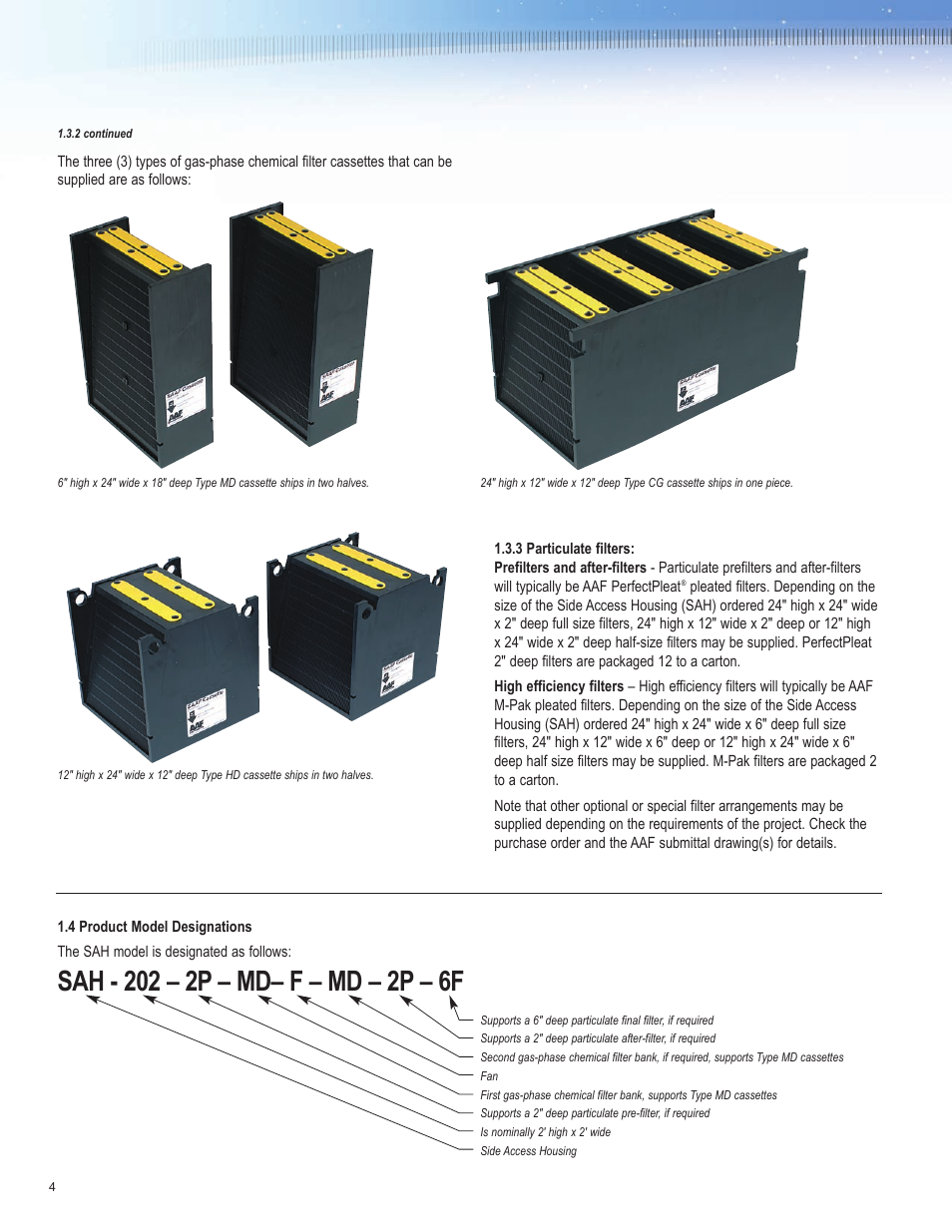 AAF International SAH User Manual | Page 4 / 20