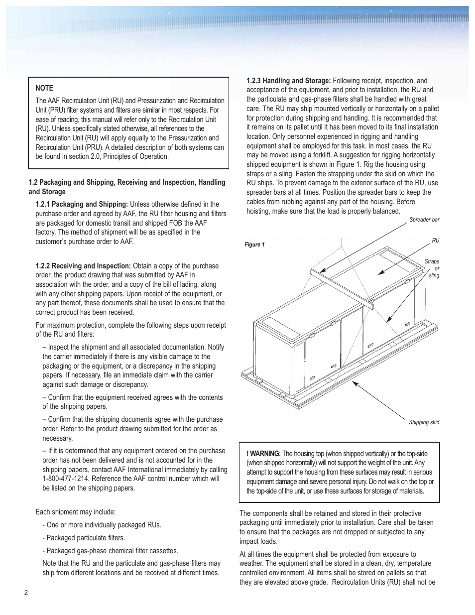 AAF International PRU User Manual | Page 2 / 20
