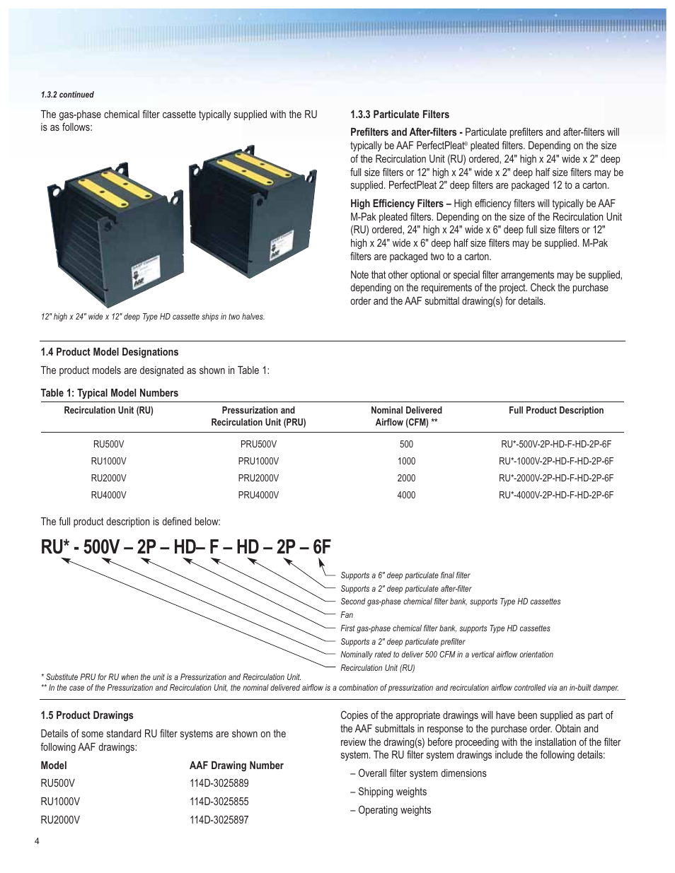 AAF International PRU User Manual | Page 4 / 20