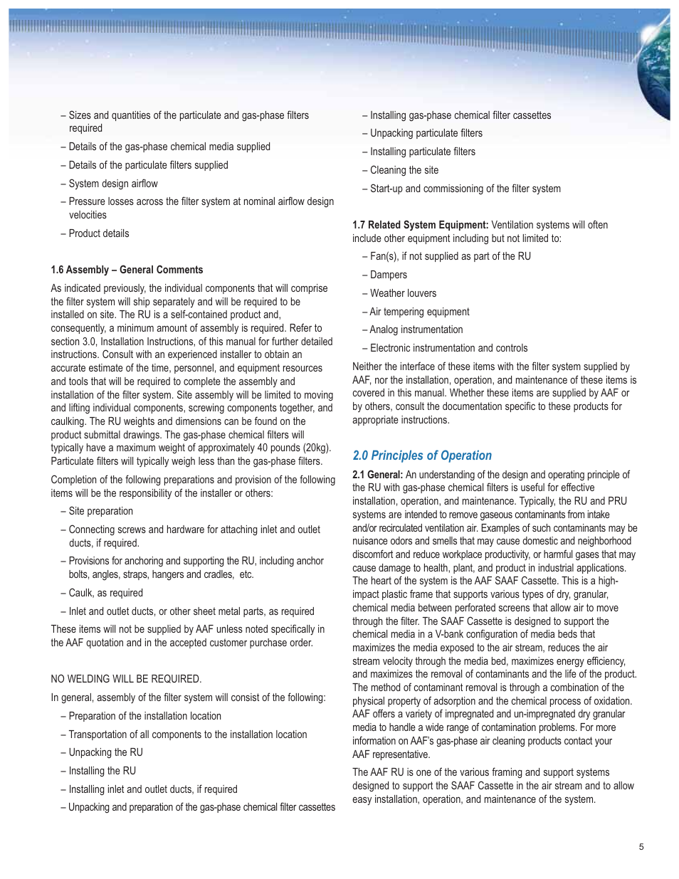 AAF International PRU User Manual | Page 5 / 20