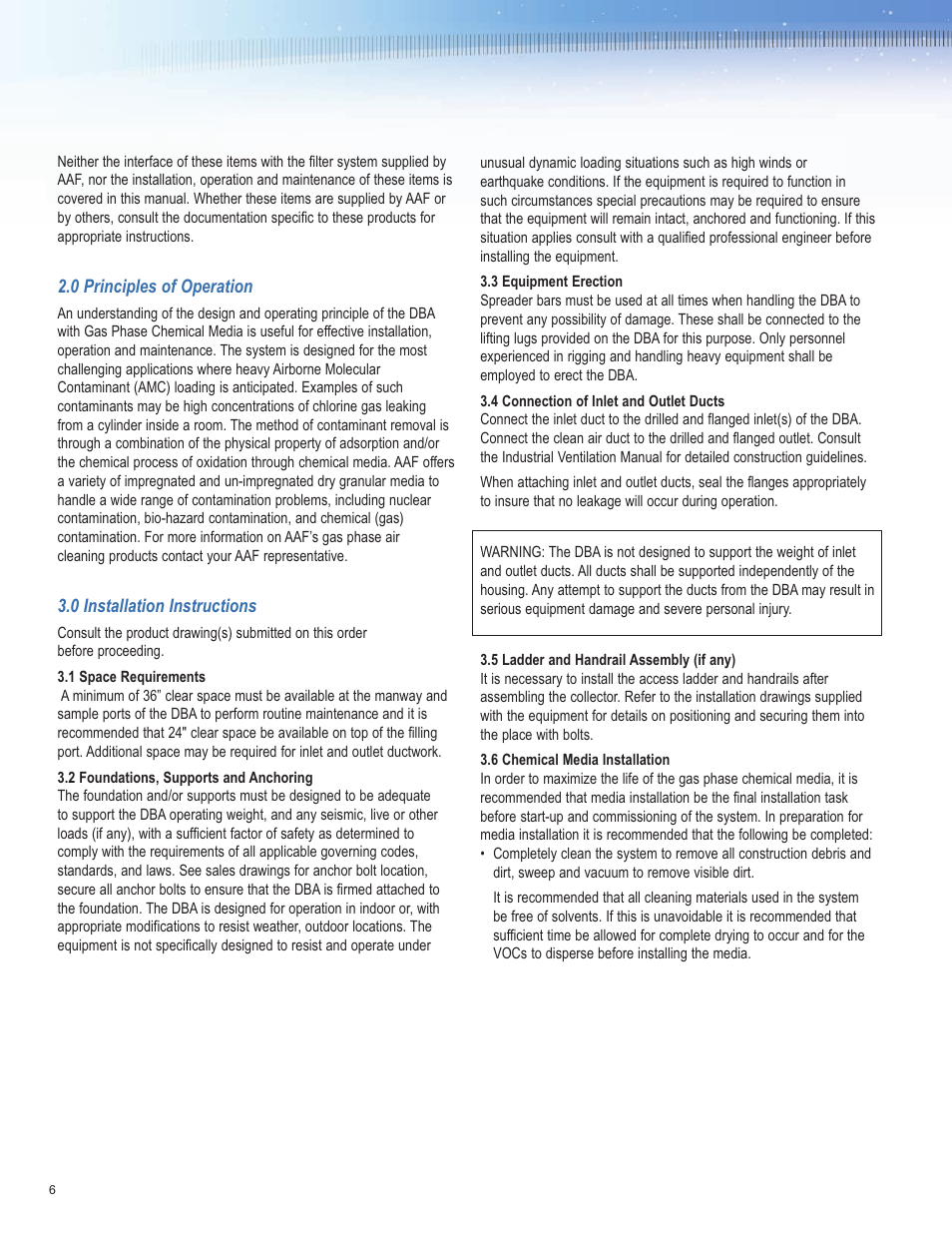AAF International SAAF:DBA User Manual | Page 6 / 8