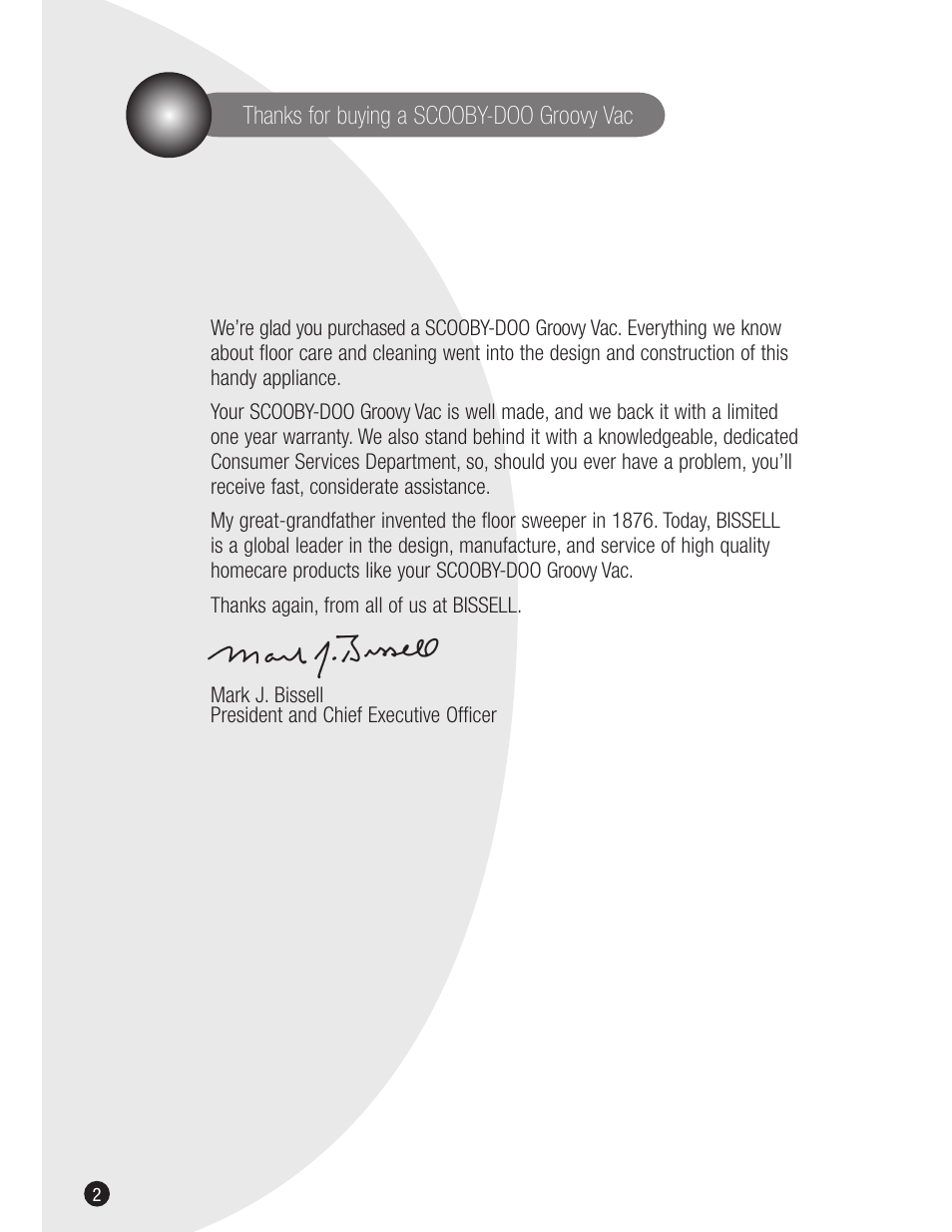 Bissell 3601 User Manual | Page 2 / 8