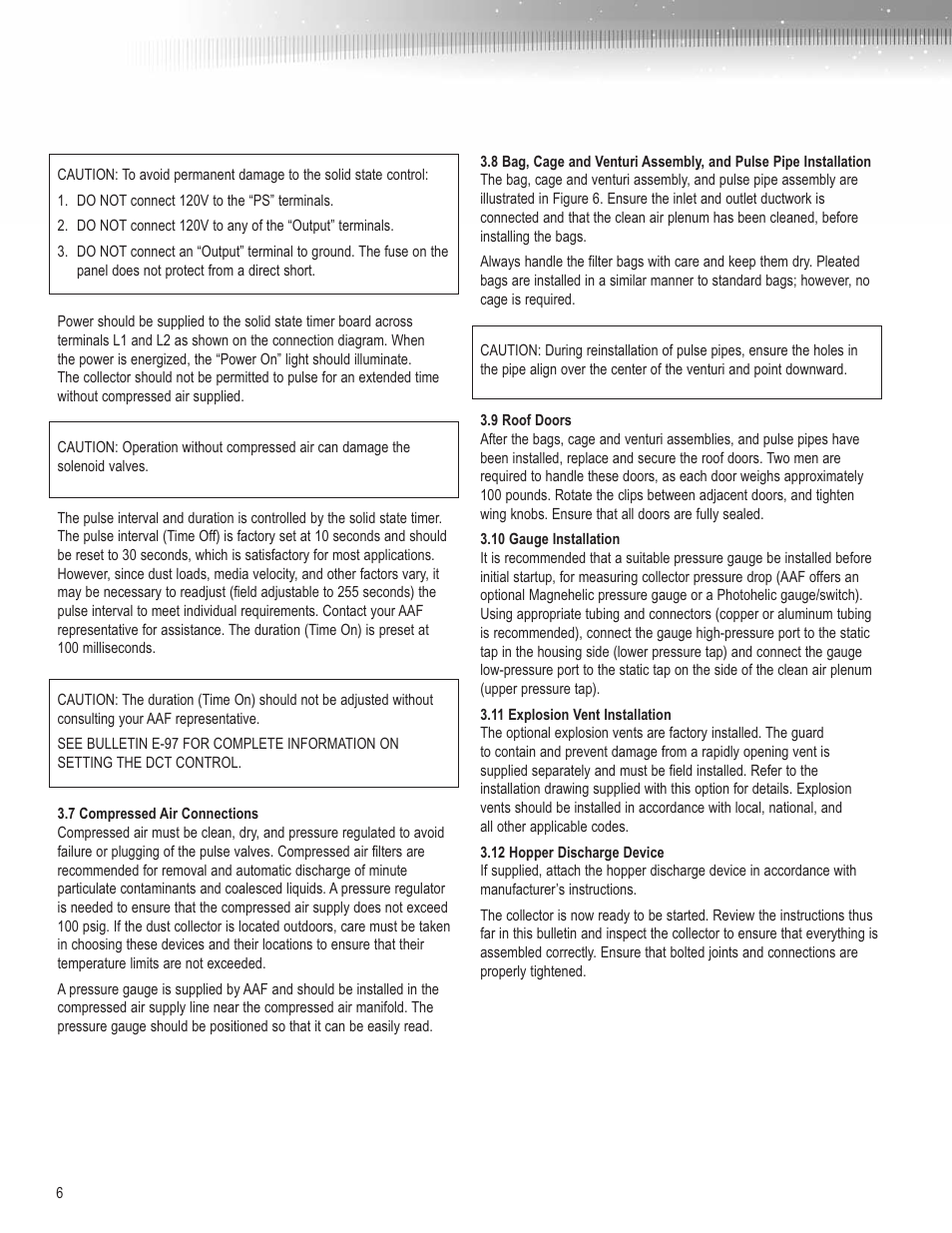 AAF International Millennium User Manual | Page 6 / 12