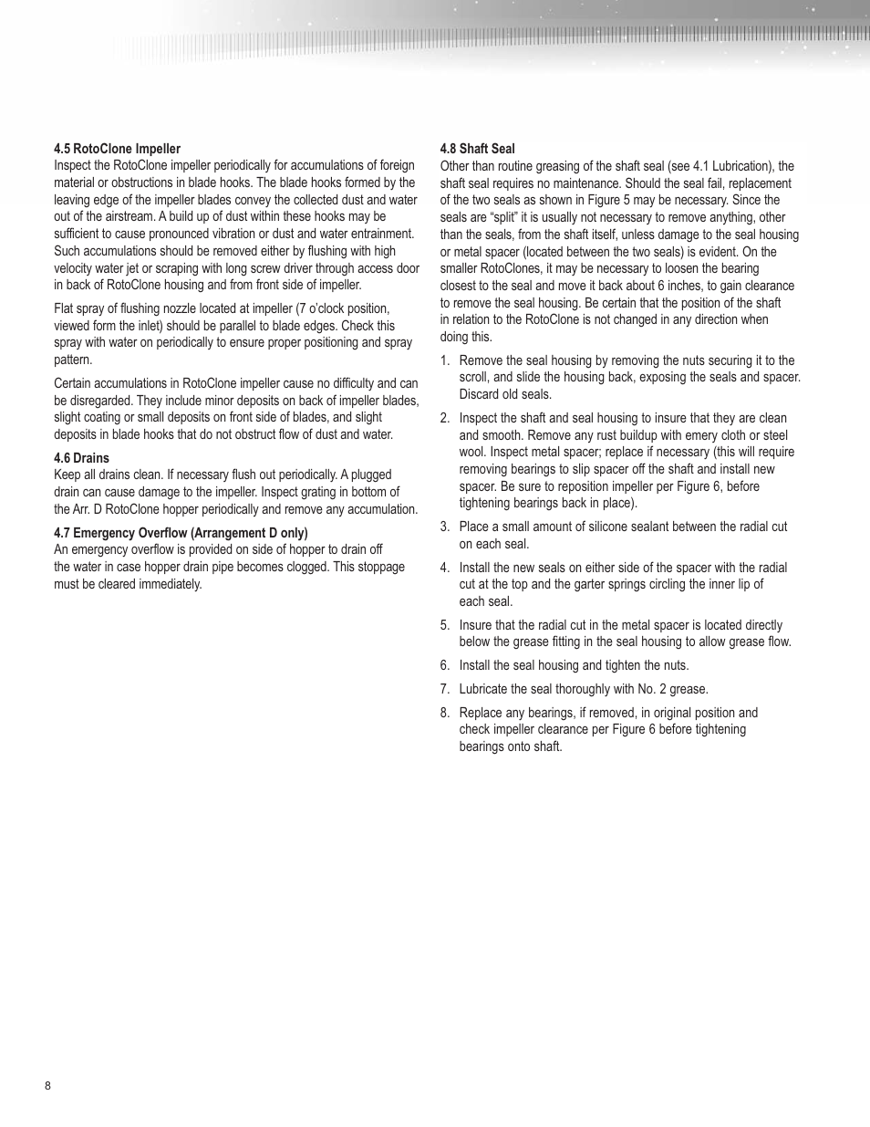 AAF International Type W RotoClone User Manual | Page 8 / 16
