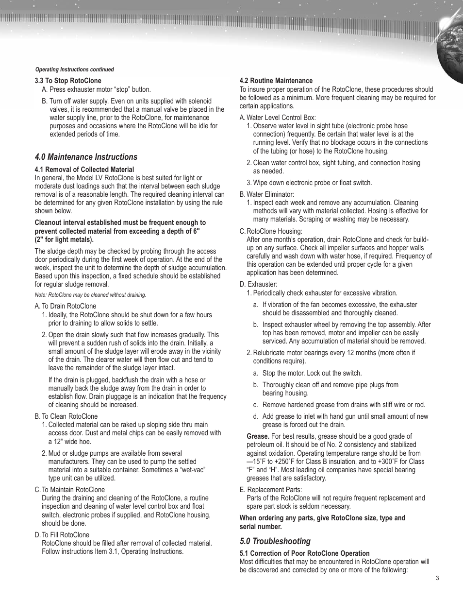 AAF International Type LVN RotoClone User Manual | Page 3 / 4