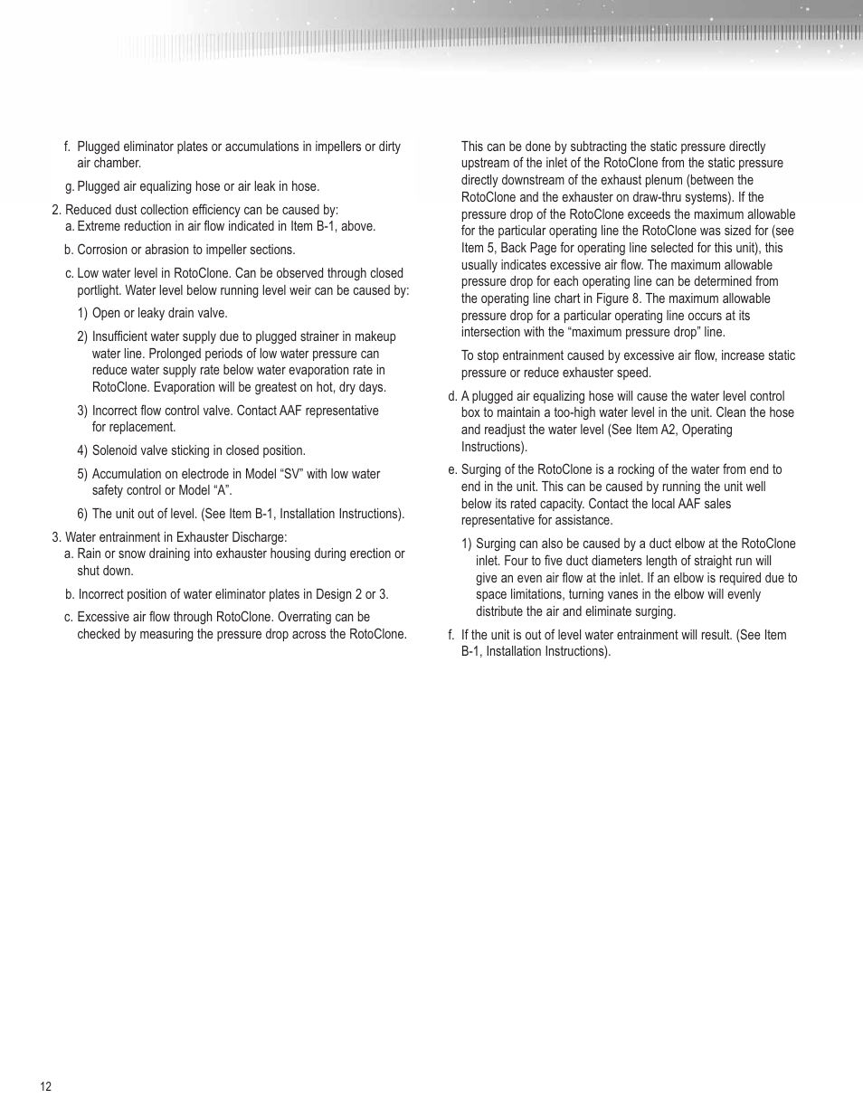 AAF International Type N RotoClone User Manual | Page 12 / 16