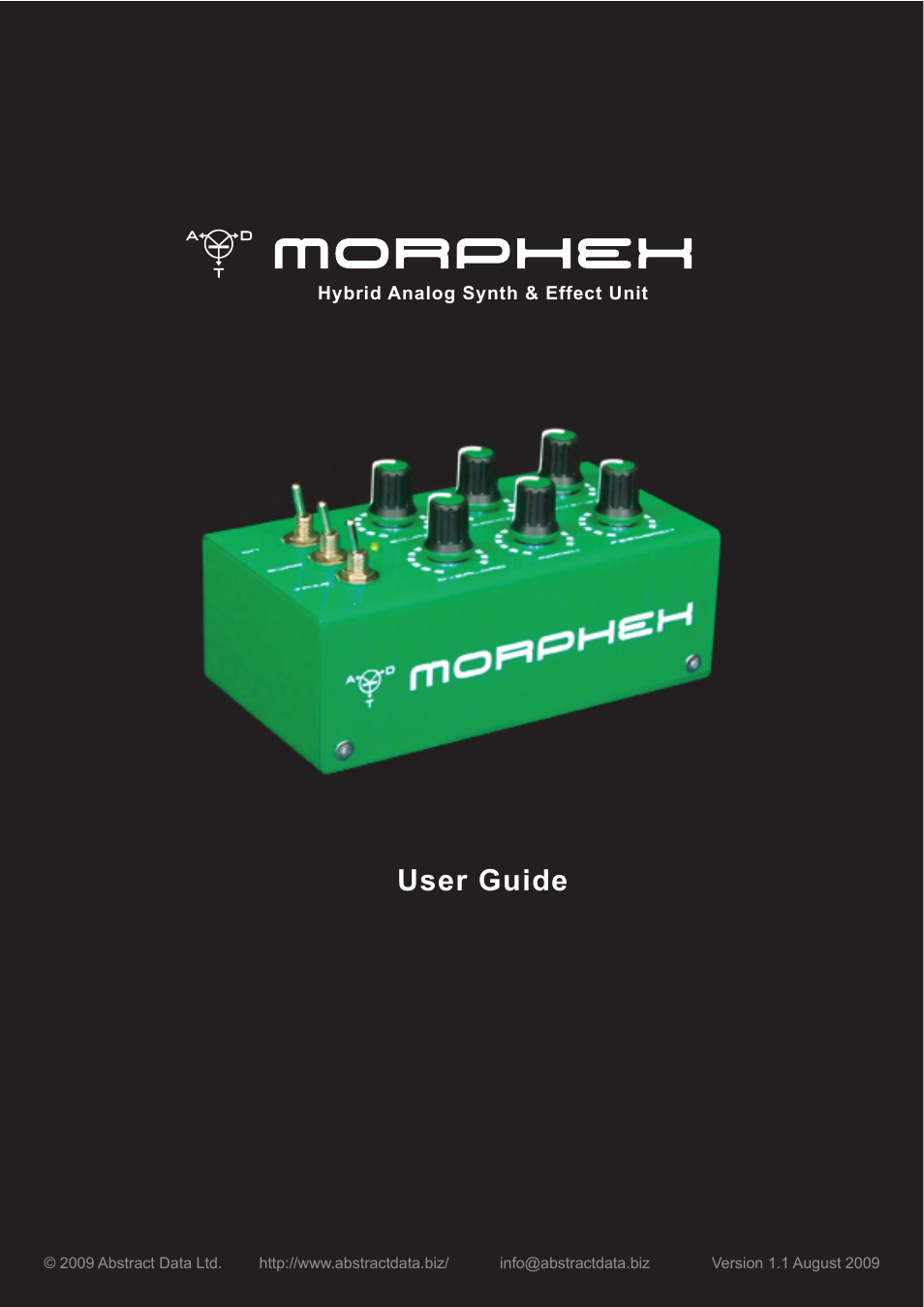Abstract Data Morphex User Manual | 5 pages