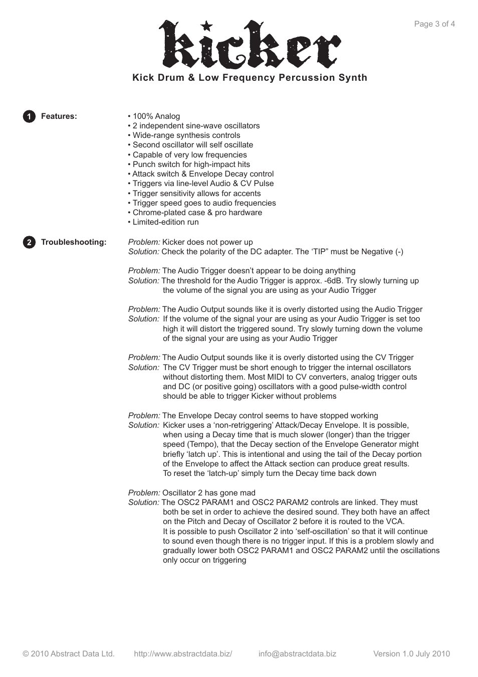 Abstract Data Kicker User Manual | Page 4 / 5